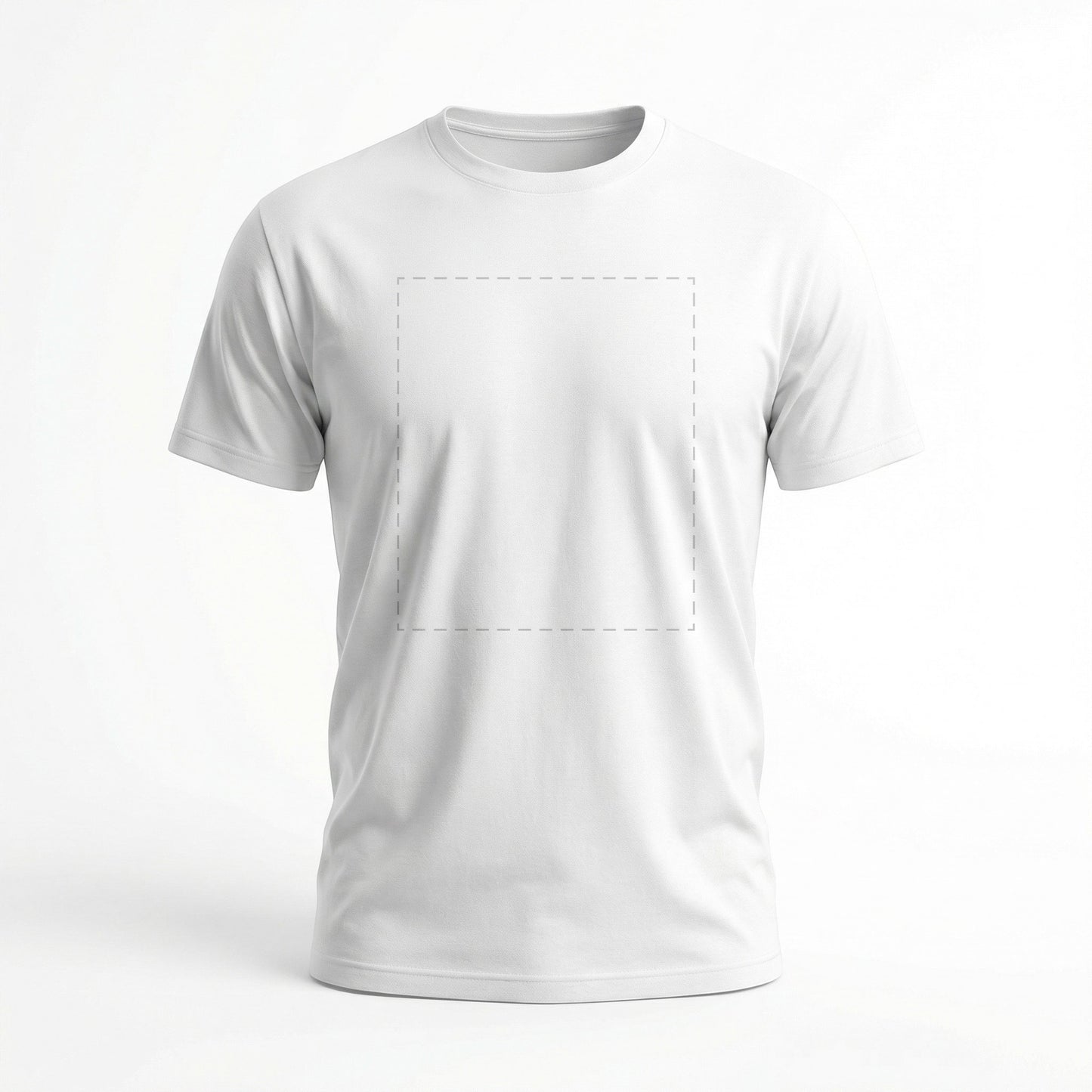 Custom printed t-shirt in white — DTG printing by GIGI & POPO, Irving TX