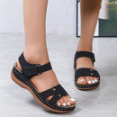 Wedges Roman Sandals with Velcro design Beach sandals