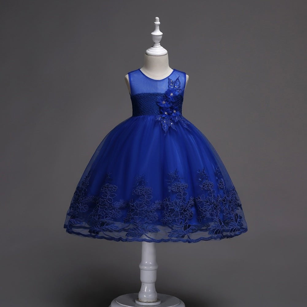 Wedding Girl Dress with embroidery - GIGI & POPO