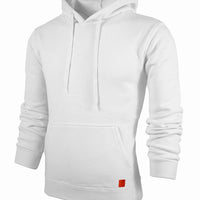 2021 new men's solid color outdoor sports sweater casual fashion hood - GIGI & POPO - Men Hoodies & Jackets - White / S