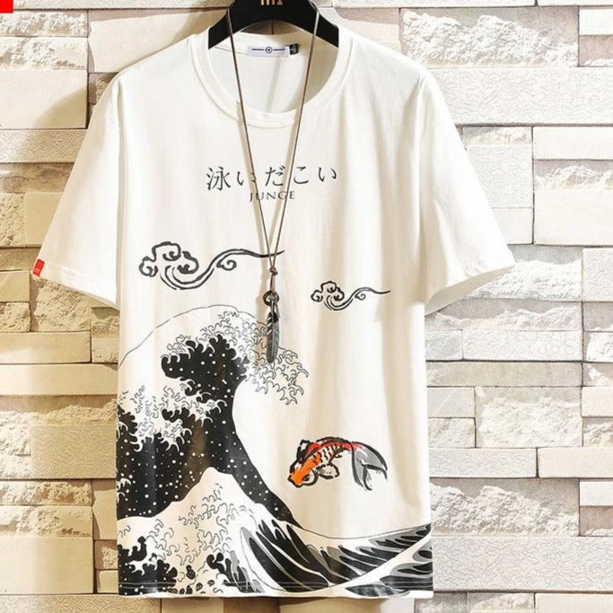 Anime Print Oversized Men T Shirt - GIGI & POPO -