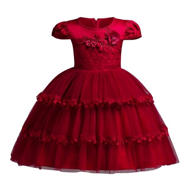 Baby Ball gown or wedding Dress for Girls - GIGI & POPO - Girl Dresses - Red / 12M