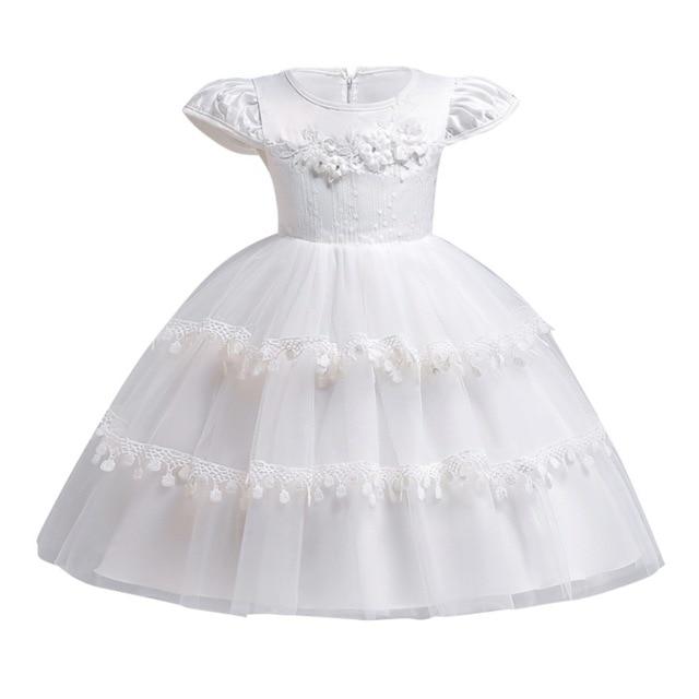 Baby Ball gown or wedding Dress for Girls - GIGI & POPO - Girl Dresses - White / 12M