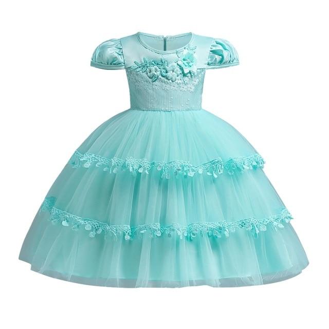 Baby Ball gown or wedding Dress for Girls - GIGI & POPO - Girl Dresses - Green / 3T