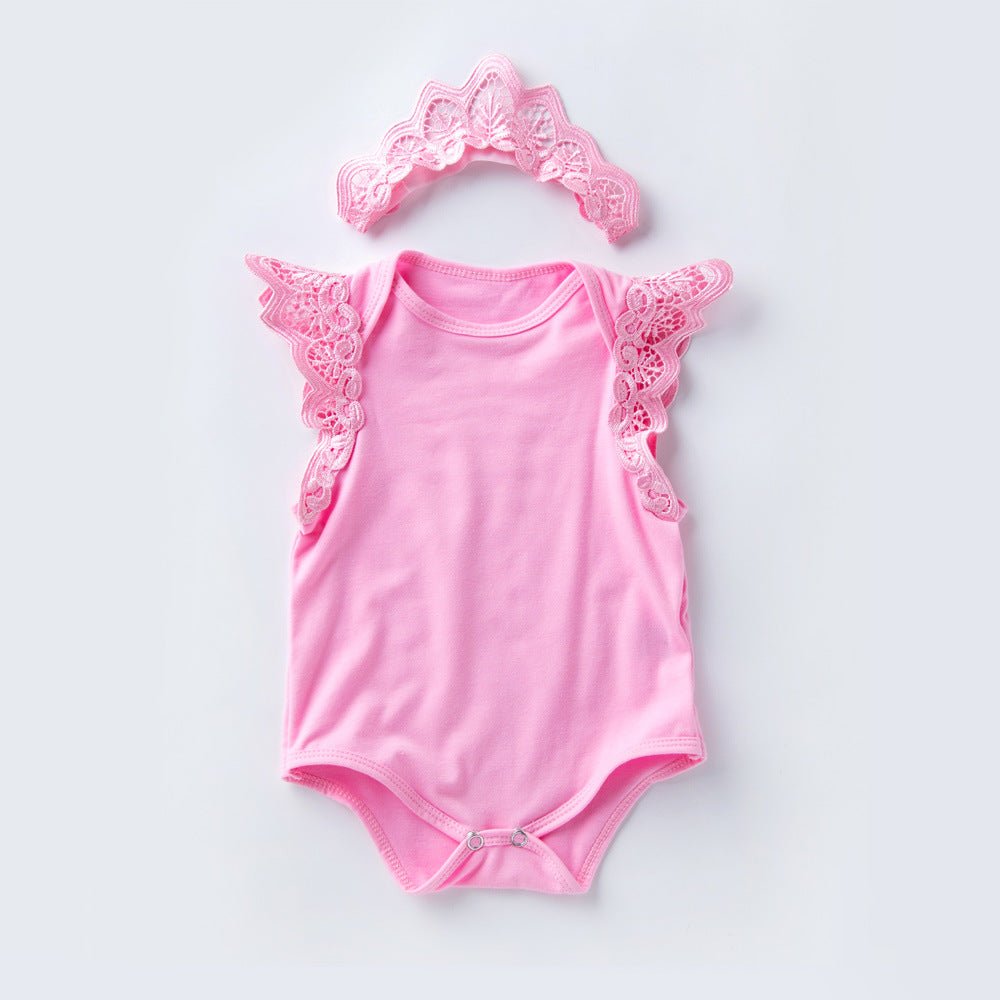 Baby Girl Sleeveless Wings Rompers Jumpsuit - GIGI & POPO