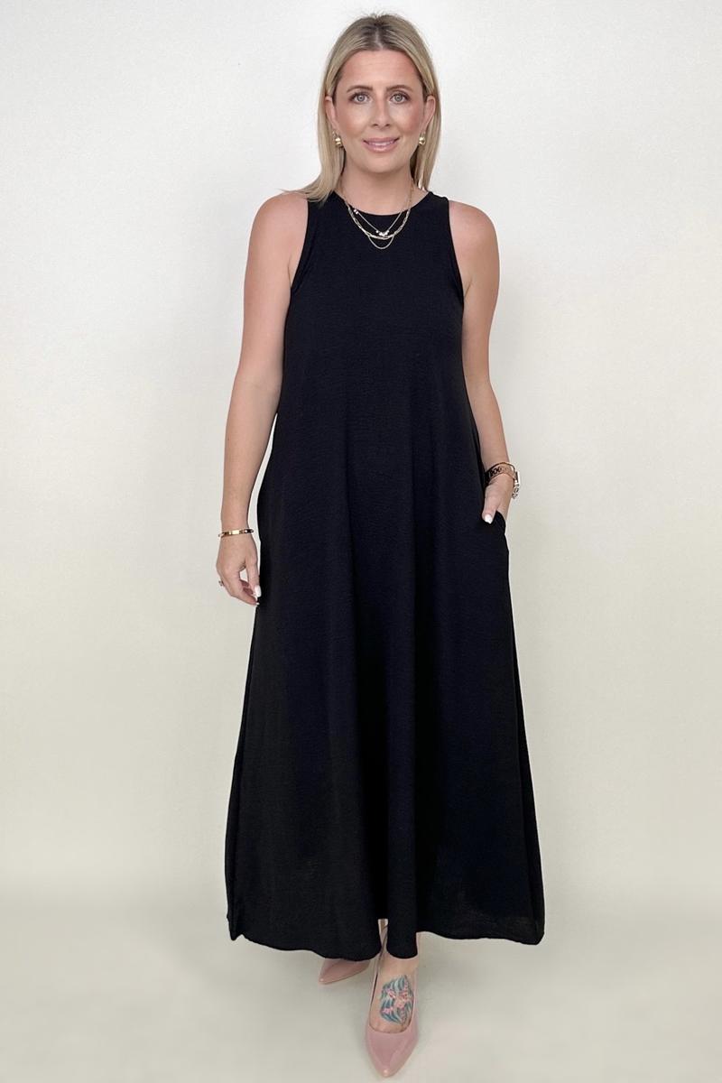 Be Stage Sleeveless Airflow A-Line Maxi Dress - GIGI & POPO