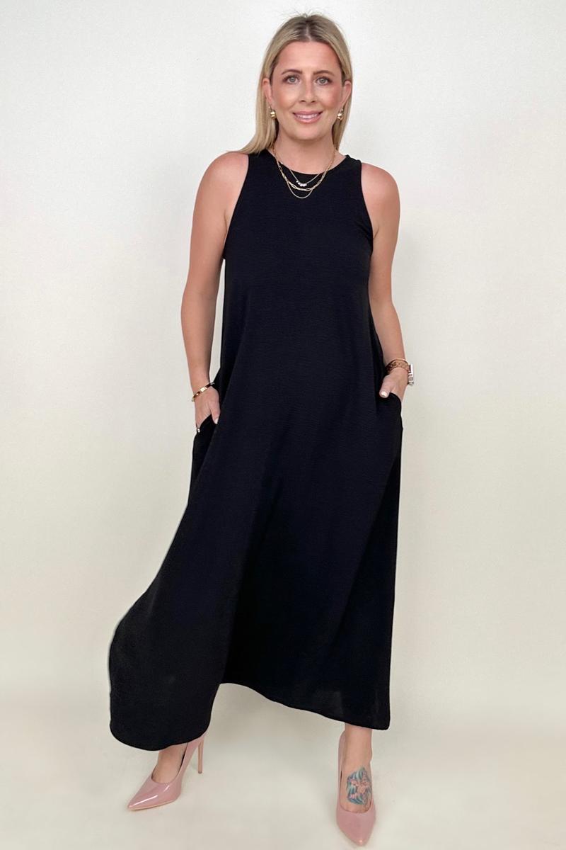 Be Stage Sleeveless Airflow A-Line Maxi Dress - GIGI & POPO