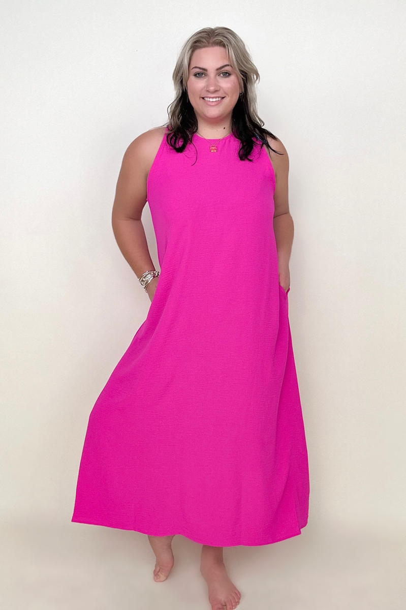 Be Stage Sleeveless Airflow A-Line Maxi Dress - GIGI & POPO