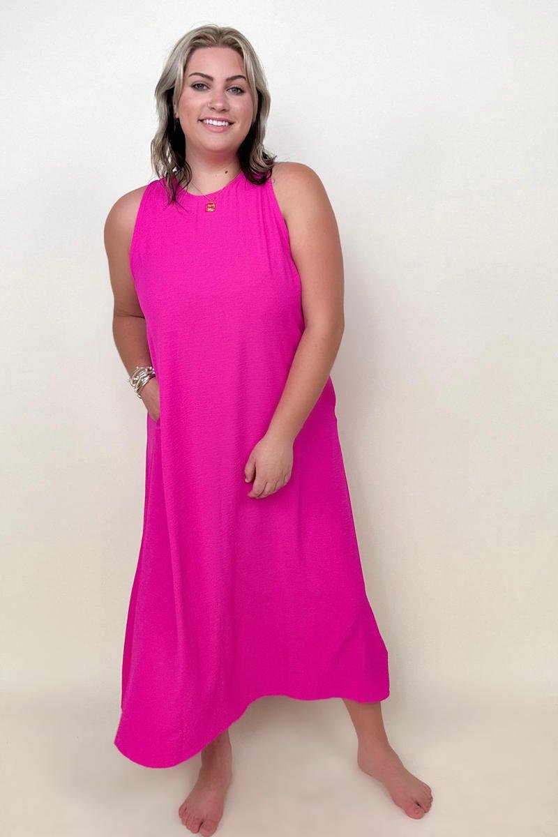 Be Stage Sleeveless Airflow A-Line Maxi Dress - GIGI & POPO