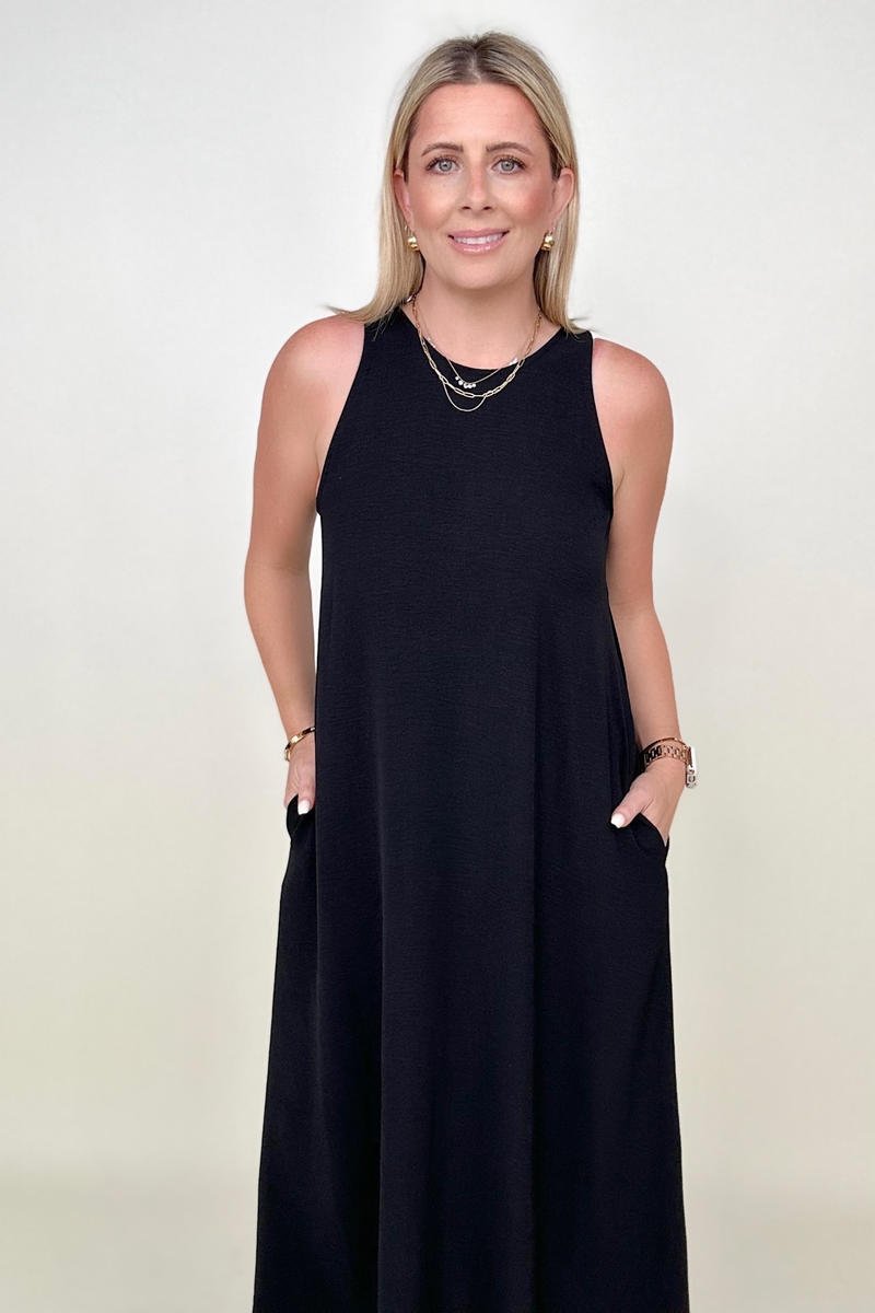 Be Stage Sleeveless Airflow A-Line Maxi Dress - GIGI & POPO