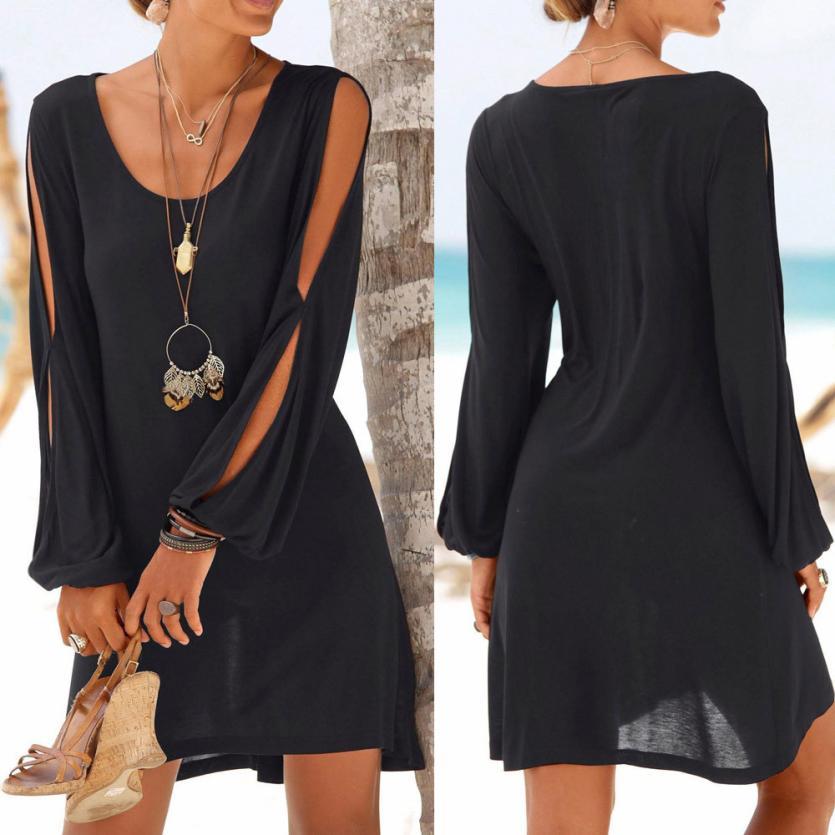 Beach Style Casual O-Neck Dress