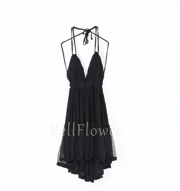 Bellflower Strapless Boho Summer Dress - GIGI & POPO - Women - Black / L