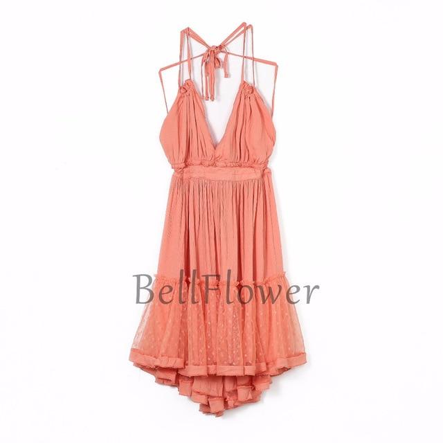 Bellflower Strapless Boho Summer Dress - GIGI & POPO - Women - Pink / L