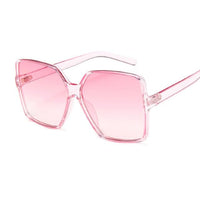 Black Square Oversized Sunglasses - GIGI & POPO - Pink