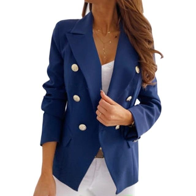 Blazers and Jackets Double Breasted Blazer Coat - GIGI & POPO - Women