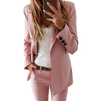 Blazers and Jackets Double Breasted Blazer Coat - GIGI & POPO - Women - pink2 / XXL