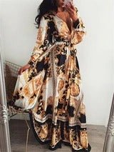 Bohemian style Floral Printed Maxi Dress - GIGI & POPO