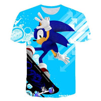 Cartoon Sonic hedgehog t shirt - GIGI & POPO - 11082 / 14T