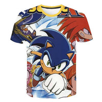Cartoon Sonic hedgehog t shirt - GIGI & POPO - 11038 / 13T