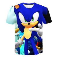 Cartoon Sonic hedgehog t shirt - GIGI & POPO - 11084 / 10T