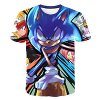 Cartoon Sonic hedgehog t shirt - GIGI & POPO - 11047 / 5T