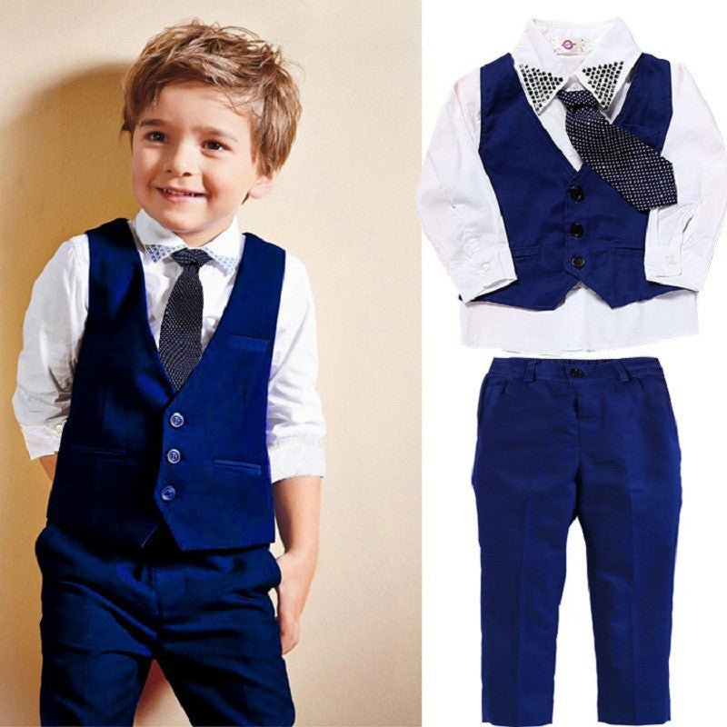 Casual Clothing Suits Boys' Clothes Vests Gentleman Suits