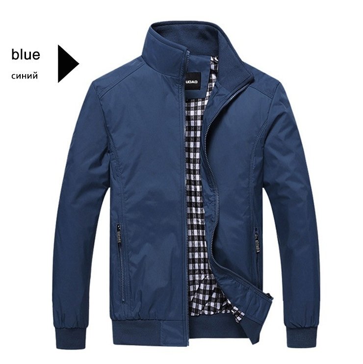 Casual Jacket Men Outerwear Sportswear - GIGI & POPO - Men Hoodies & Jackets - Blue / 5XL