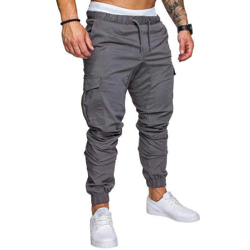 Casual pants, leg pants, male - GIGI & POPO - Men - Light gray / XXL