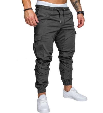 Casual pants, leg pants, male - GIGI & POPO - Men - Dark gray / 4XL