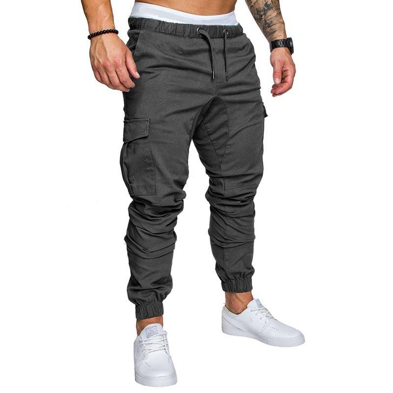 Casual pants, leg pants, male - GIGI & POPO - Men - Dark gray / 5XL