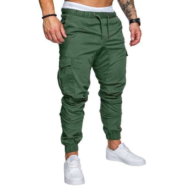 Casual pants, leg pants, male - GIGI & POPO - Men - Green / M