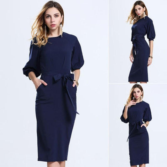 Chiffon Dress - The Skirt of The Lantern Sleeve - GIGI & POPO - Women -