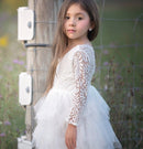 Children's Skirt Lace Long-Sleeved/ Sleeveless Girls Dress - GIGI & POPO - Girl Dresses -