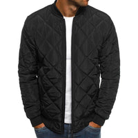 Cotton suit men's bomber jacket - GIGI & POPO - Men Hoodies & Jackets - black / M