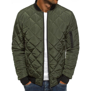 Cotton suit men's bomber jacket - GIGI & POPO - Men Hoodies & Jackets - green / XXL