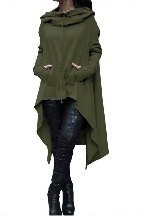 Dark Lord Oversized Hoodie - GIGI & POPO - Women - green / 3XL