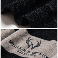 Dusted Chenille Men's Knit Sweater Base - GIGI & POPO - Men Hoodies & Jackets -