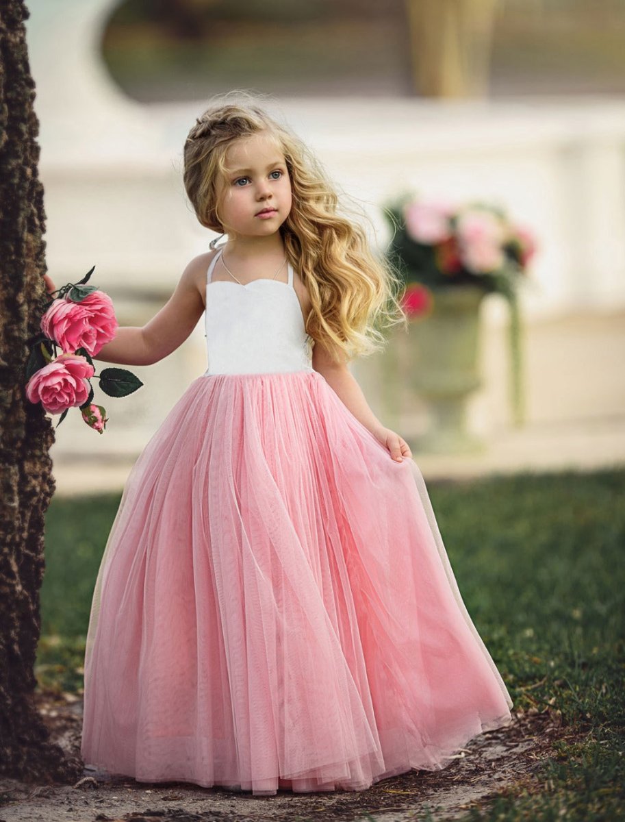 European style sleeveless lace dress/ gown - GIGI & POPO - Girl Dresses -