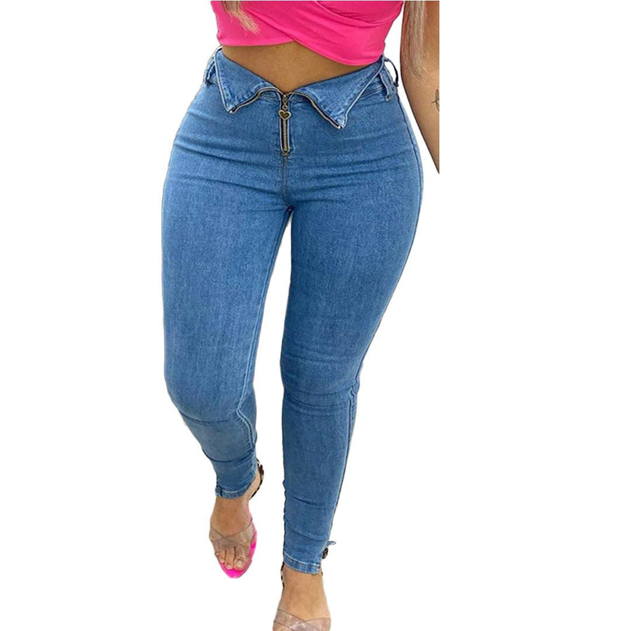 Fashion casual jeans with jeans - GIGI & POPO - Women -