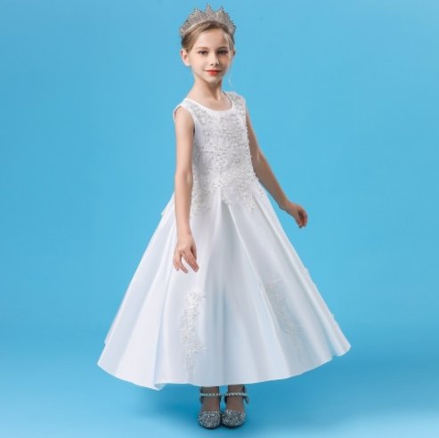 Fashion Children's Long Summer Piano Performance Costume Dress - GIGI & POPO