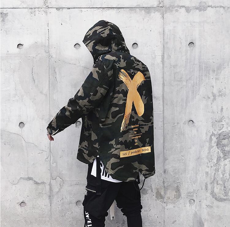 Fashion Coat X Jacket Camouflage Colour - GIGI & POPO - Men Hoodies & Jackets - Gold / M