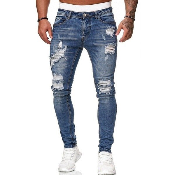 Fashion Jeans with ripped style - GIGI & POPO - Men -