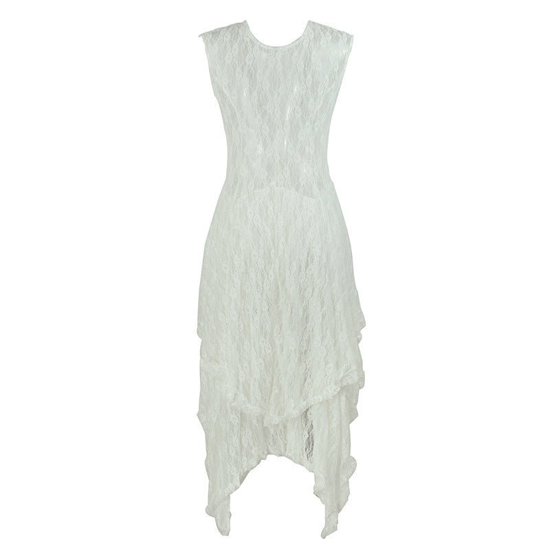 Fashion Women's Wear Irregular Lace Dress - GIGI & POPO