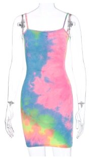 Fluorescent Camouflage Sling Dress - GIGI & POPO - Women - colour / L