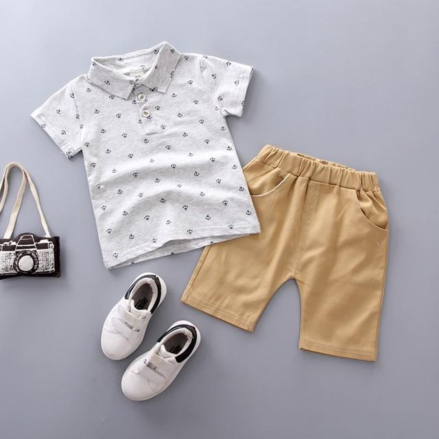 Gentleman Boy Shirt and Pant Outfits Clothing Set - GIGI & POPO - Boy - H / 5