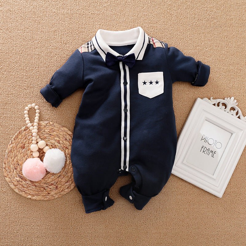 Gentleman's Baby Clothes, Long-sleeved Baby Clothes, Gentleman's Romper - GIGI & POPO