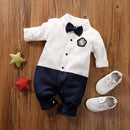 Gentleman's Baby Clothes, Long-sleeved Baby Clothes, Gentleman's Romper - GIGI & POPO