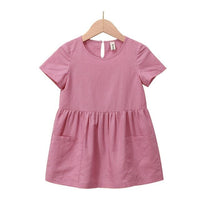 Girls Birthday Dress Baby Clothes Girl Teen Design - GIGI & POPO - Girl Dresses - Pink / 90cm
