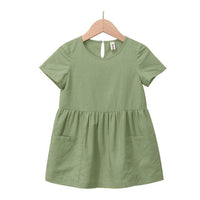 Girls Birthday Dress Baby Clothes Girl Teen Design - GIGI & POPO - Girl Dresses - Green / 90cm