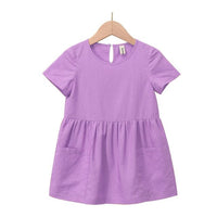 Girls Birthday Dress Baby Clothes Girl Teen Design - GIGI & POPO - Girl Dresses - Purple / 90cm